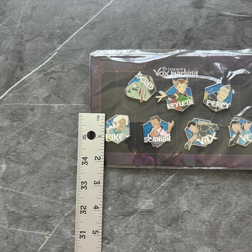 Critical Role Kickstarter (Legend of Vox Machina) Character Pin Set Rare New - Picture 4 of 4